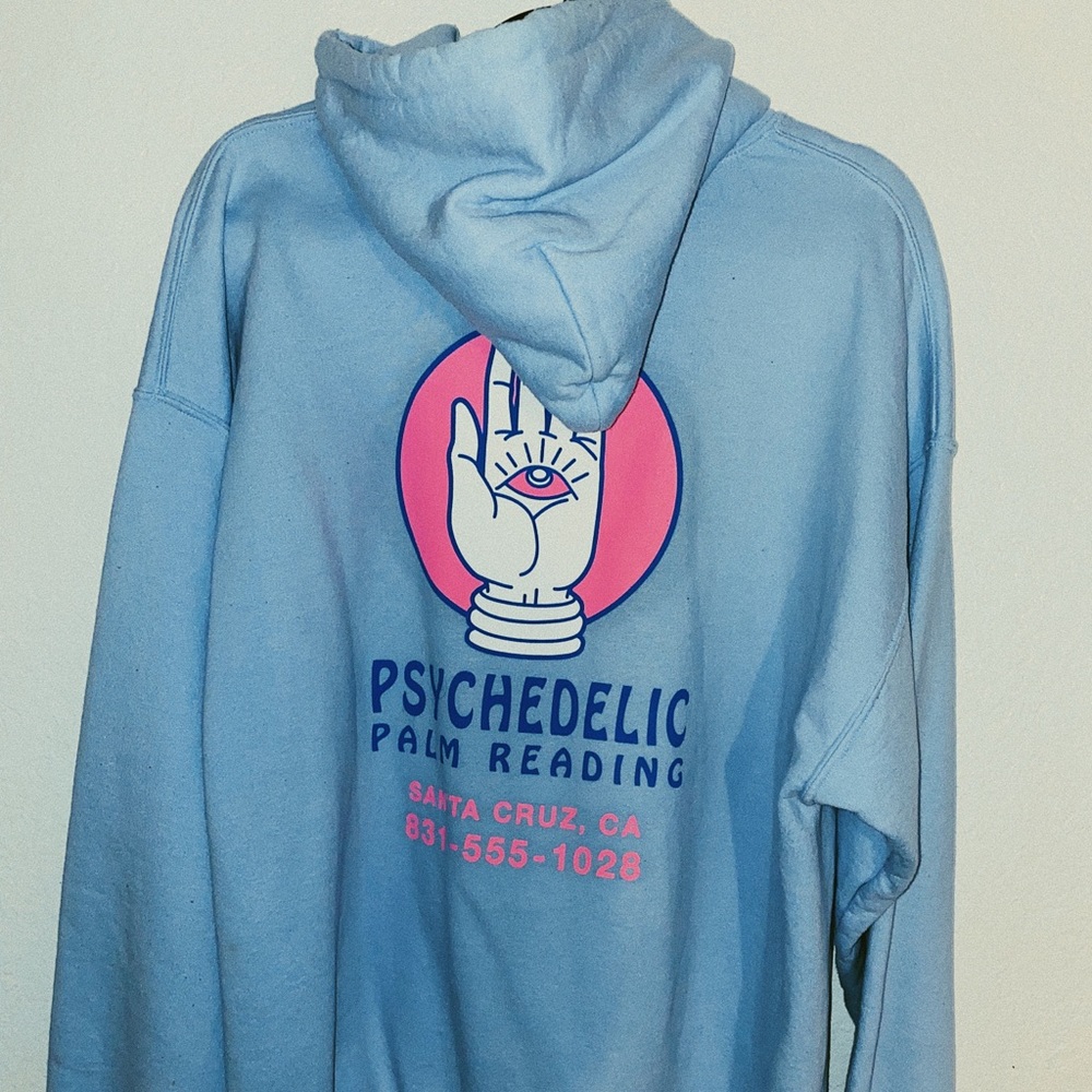 Cooke Collective - Palm Reading Baby Blue Hoodie